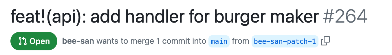Great commit title feat!(api): add handler for burger maker